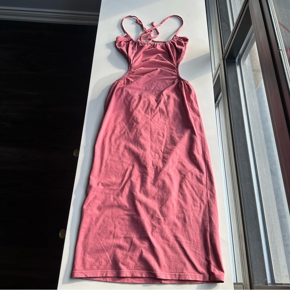 Michael Costello Revolve Mabel Dress Rust Small - Picture 5 of 6